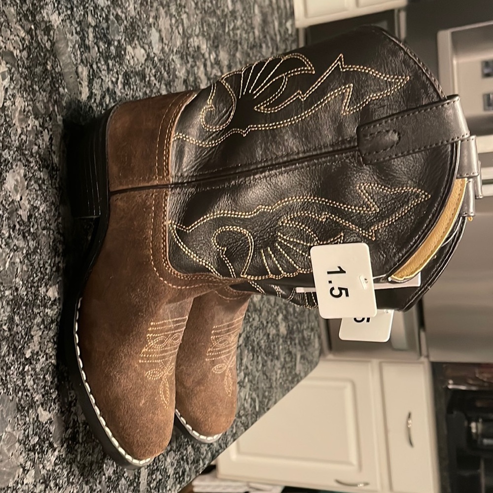 Kids Brown Cowboy Boots